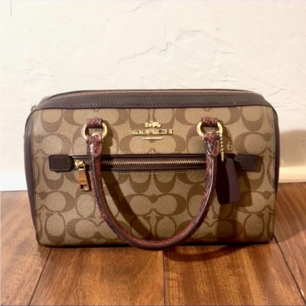 COACH Rowan Satchel In Colorblock Signature Canvas